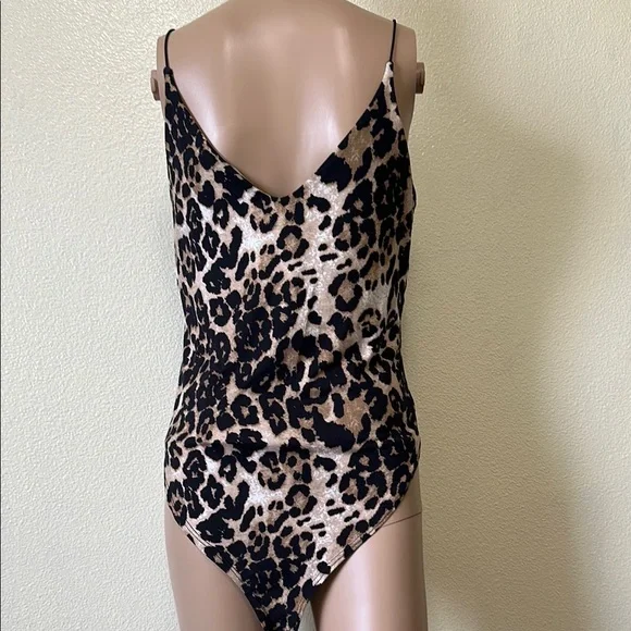 gaze- Leopard Print Bodysuit - Picture 4 of 5